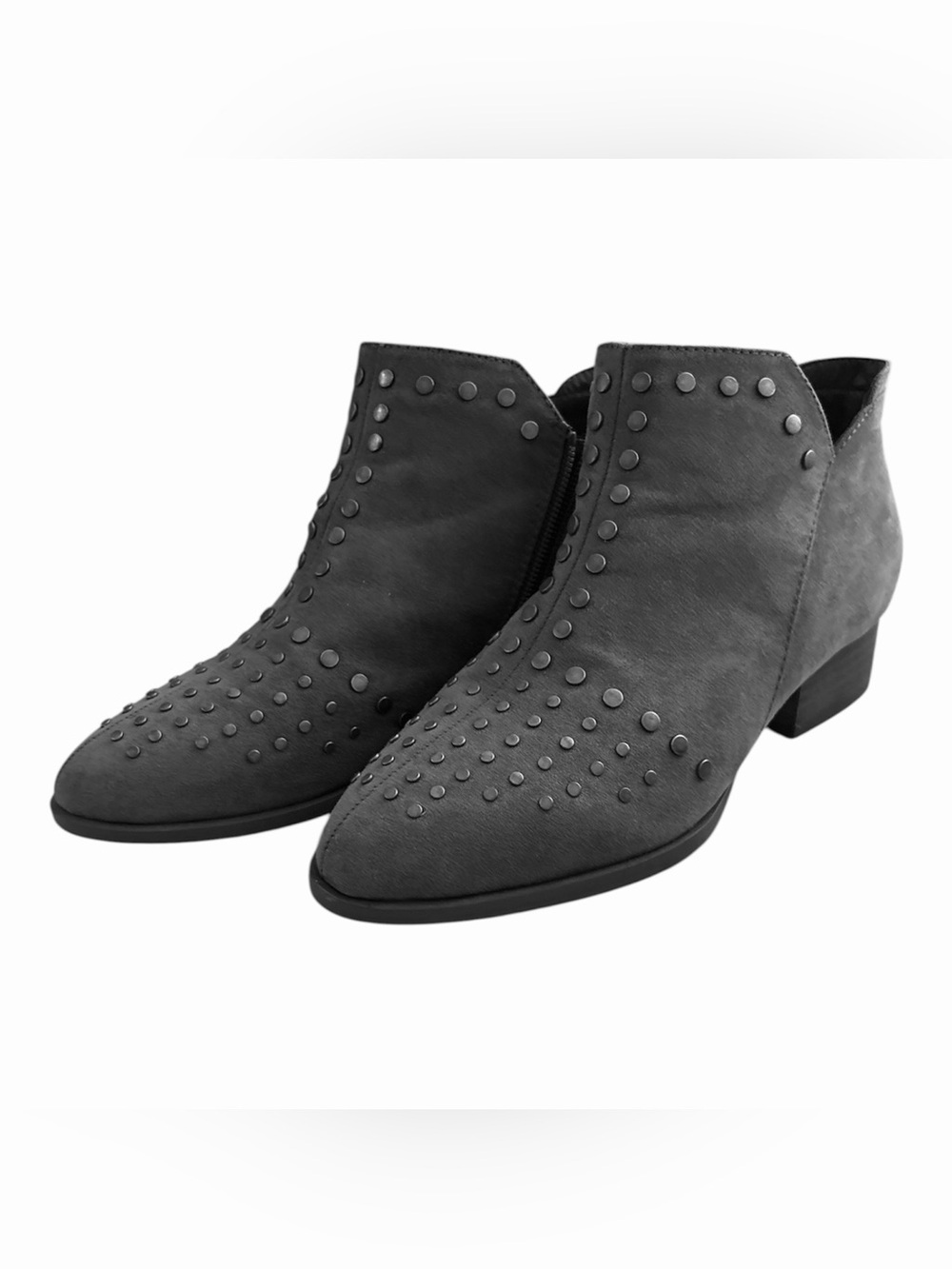 Comfort Est. 1946 faux suede studded ankle boots with gunmetal studs Women’s Sz7